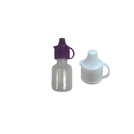 1/4 OZ Natural HDPE Plastic Hard Bottle (Wholesale)