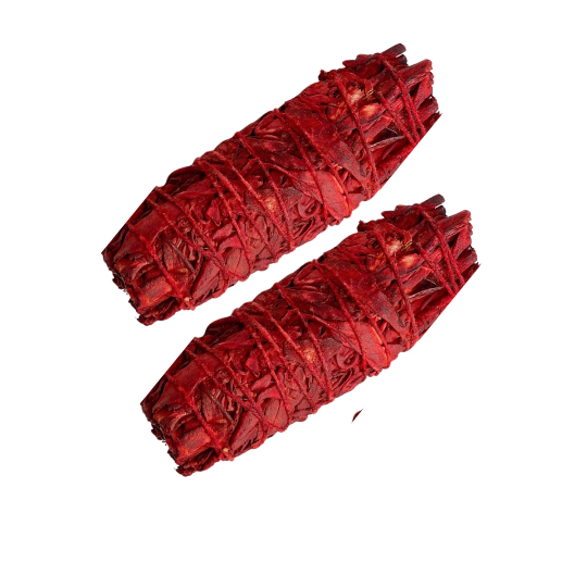 4" Dragon's Blood Smudge Sage Sticks -Retail - REGEN THE BODY