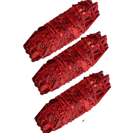 4" Dragon's Blood Smudge Sage Sticks -Retail - REGEN THE BODY