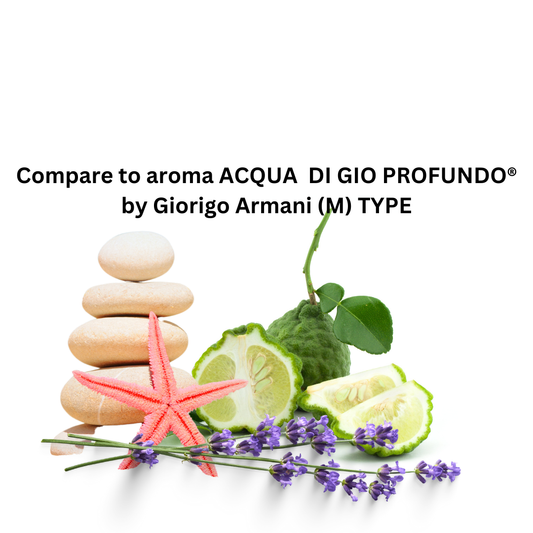 Compare to aroma  Acqua Di Gio Profundo (M) ® by Giorgio Armani ~ Body Oil Type (Wholesale)