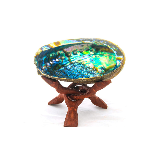 Abalone Wooden 3 Legged Cobra Stand (Retail)